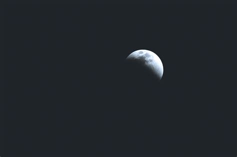 Moon in Night Sky Royalty-Free Stock Photo