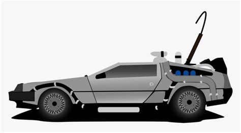 Delorean, Car, Time Machine, Back To The Future - Back To The Future Delorean Cartoon, HD Png ...