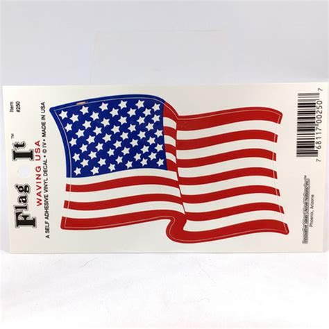 USA waving flag car sticker - Nordisk Import