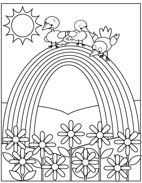 Rainbow Coloring Pages. Free Printable 90 best images