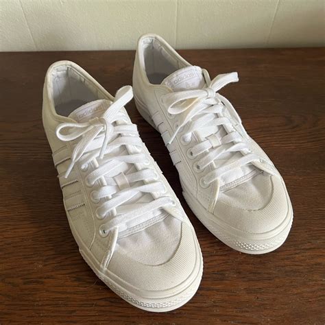 White Adidas Originals Nizza Sneakers - Gem