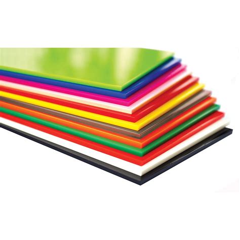 Cast Acrylic 3mm Sheet - 600 x 400mm Assorted Pack of 12 | Assorted ...