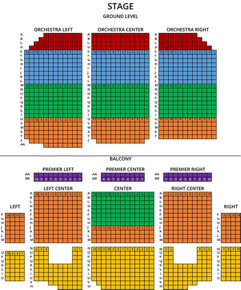 Seating Chart – Temple Theatre