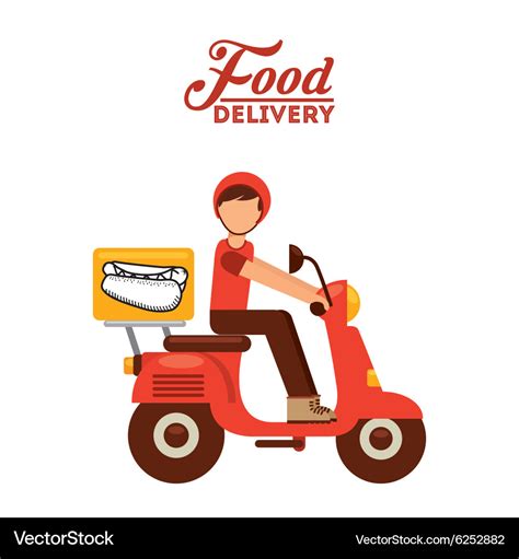 Food delivery Royalty Free Vector Image - VectorStock