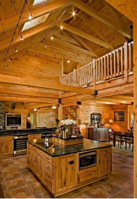 Pin by Kelsey Effinger on Lake pole barn in 2020 | Rustic countertops, Wood house design, Cabin ...