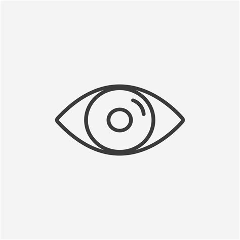 eye icon vector. visible, see, look, view symbol sign 15397476 Vector ...