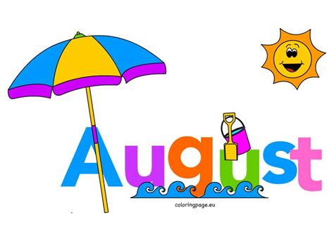 August clipart by month image 8 - WikiClipArt | August clipart, Clip ...