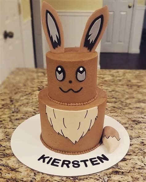 Eevee Pokémon Layer Cake | Pokemon cake, Pokemon birthday party ...