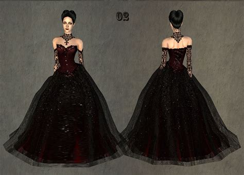 Sims 4 Goth Dress Cc