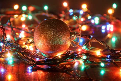 Christmas lights ball stock photo. Image of sparkle, backdrop - 35940254