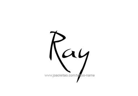 Ray Name Tattoo Designs