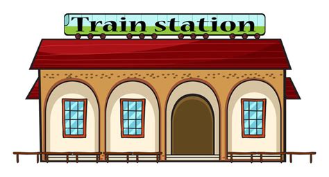 Train Station Cartoon