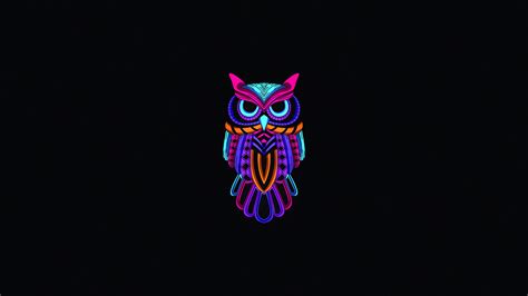 Owl Minimal Dark 4k, HD Artist, 4k Wallpapers, Images, Backgrounds ...