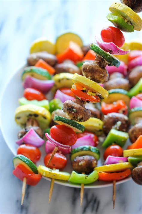 Vegetable Kabobs - Damn Delicious