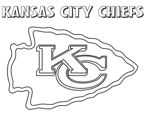 KC Chiefs Coloring Page - Free Printable Coloring Pages for Kids