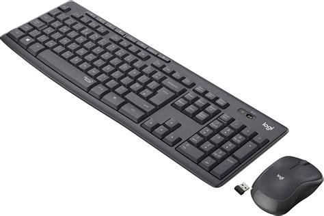 Logitech MK295 Silent Wireless Keyboard and Mouse Combo, 10m Wifi Range, 2.4GHz Wireless, Nano ...