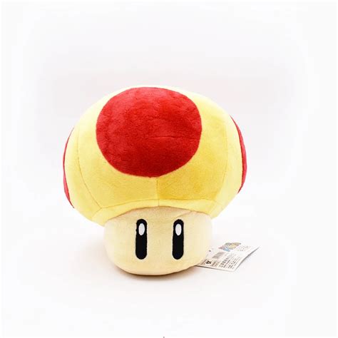 2017 Free Shipping Super Mario Mushroom Plush Toys Yellow And Red Mushroom Plush Dolls 20cm Toad ...