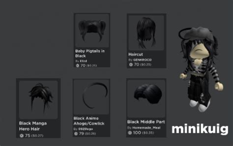 The Best 17 Emo Roblox Avatar Hair Combos - mineviralinterest