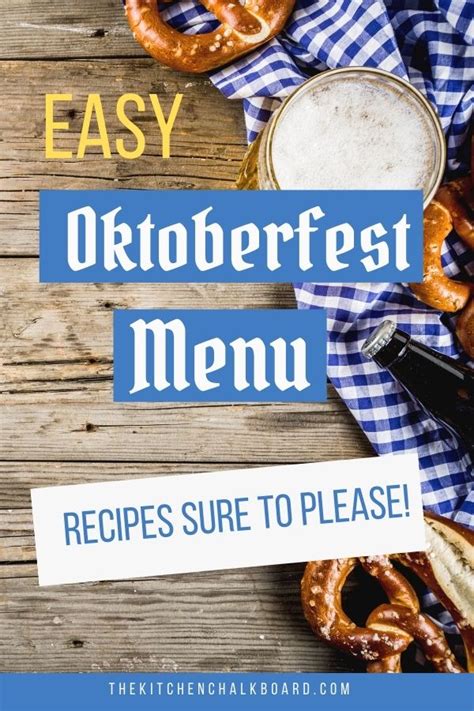 German Oktoberfest Food Menu