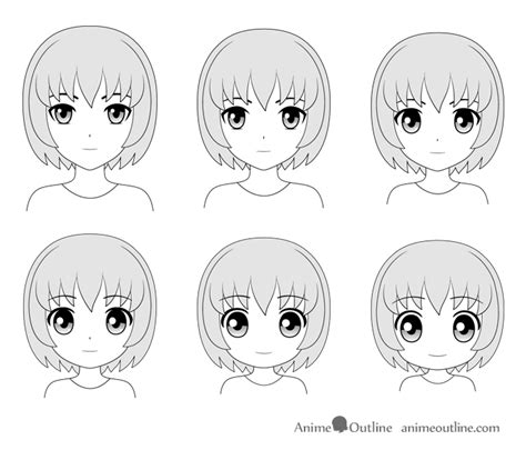 How to Draw Different Styles of Anime Heads & Faces - AnimeOutline