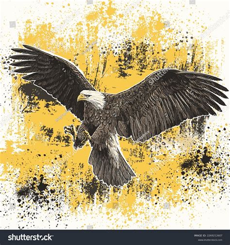 Eagle Flight Vector Illustration Flying Eagle Stock Vector (Royalty Free) 2269212607 | Shutterstock