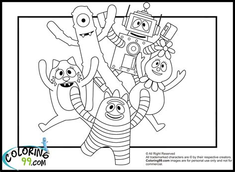 Yo Gabba Gabba Coloring Pages | Minister Coloring