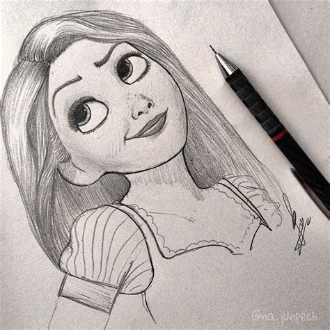 Pencil Drawings Of Disney Characters