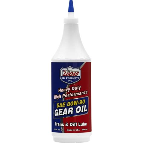 Lucas Oil Products 80W-90 HD Gear Oil 1 Quart