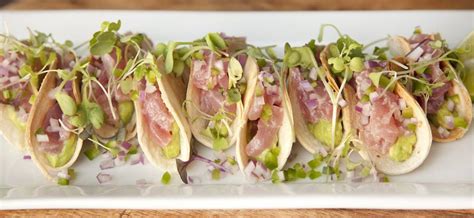 Yellowfin Tuna Ceviche Tacos