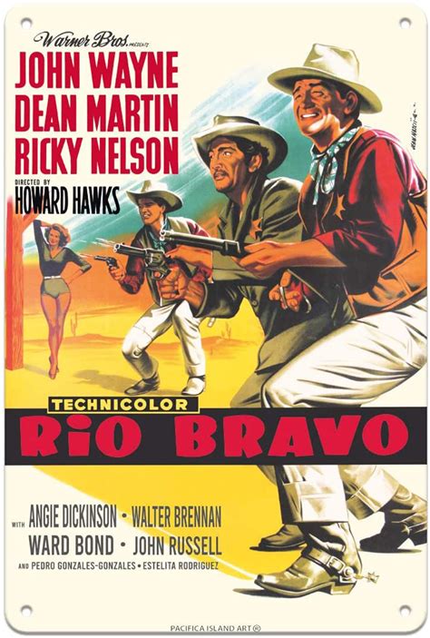 Rio Bravo Movie Poster (27 X 40 Inches 69cm X 102cm) (1959) -(John Wayne)(Dean Martin)(Angie ...