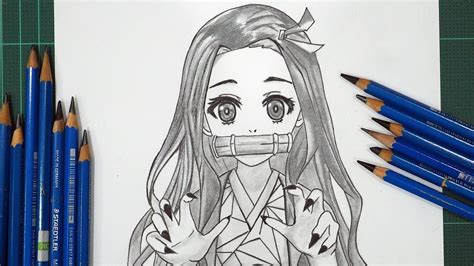 How To Draw Nezuko '"Demon Slayer" [Anime Drawing Tutorial For Beginners] | Anime drawings for ...