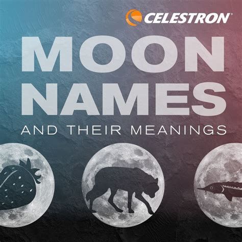 Moon Names and Their Meanings | Full moon names, Moon names, Names with ...