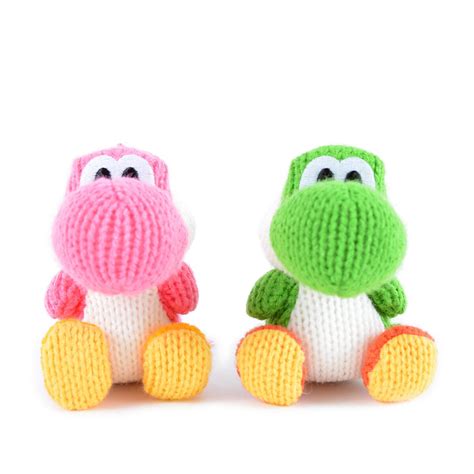 amiibo: Yoshi's Woolly World - Green Yarn Yoshi & Pink Yarn Yoshi (Set of 2) - Tokyo Otaku Mode ...