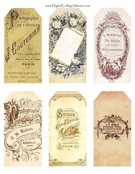 Vintage Tags Printable