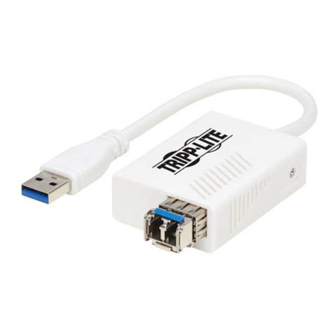 USB 3.0 Gigabit Ethernet Fiber Transceiver Adapter, 550m | Eaton