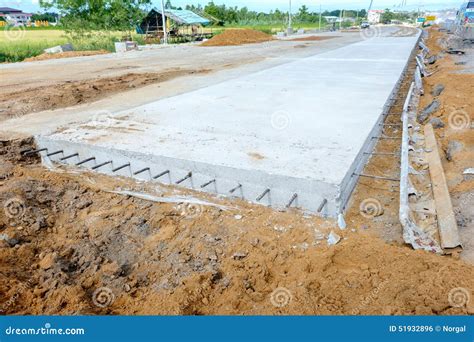 Concrete road stock photo. Image of development, steel - 51932896