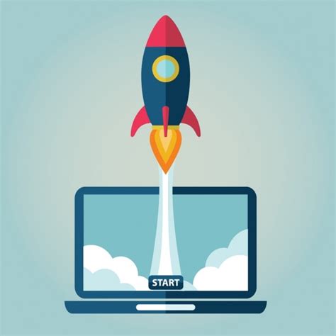 Free Vector | The launch of a website