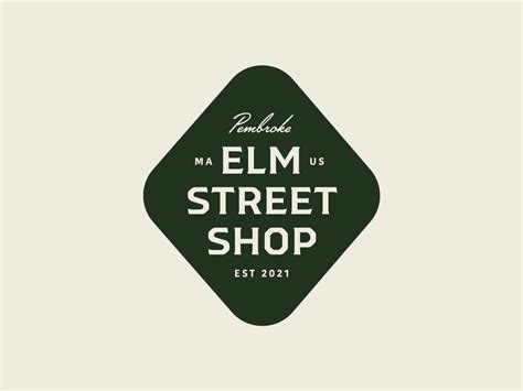 Elm Street Shop — 1 𝑜𝑓 2 | Wood logo design, Elm street, Map logo