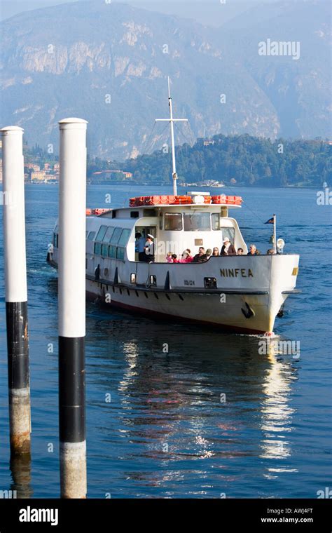 Ferry on Lake Como Italy Stock Photo - Alamy