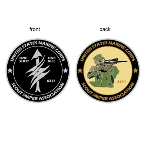 SSA Challenge Coin - USMC Scout Sniper Association