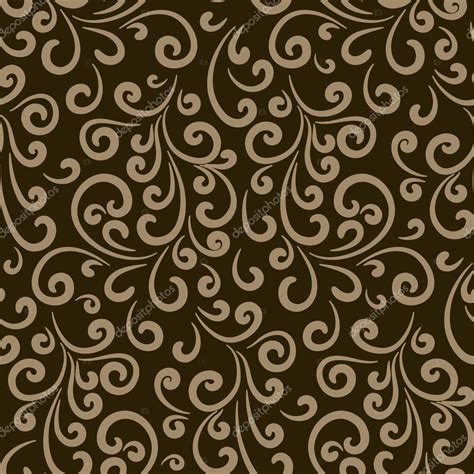 Gold swirls background, seamless pattern Stock Vector Image by ©magenta10 #123111580