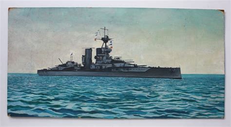 Original oil painting of battleship HMS Iron Duke: Art / Print / Poster | Vortex Books