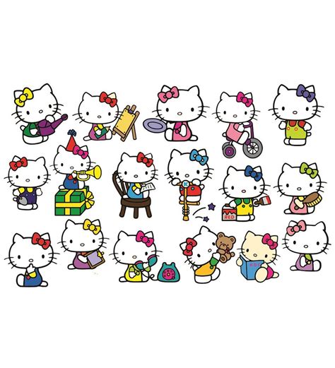 Buy Pvc Wall Stickers Cute Hello Kitty-17 Kitty Stickers at 38% OFF by ...