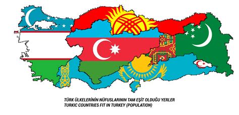 Turkic Countries Map