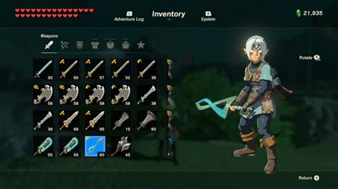 Zelda breath of the wild weapons - billahere