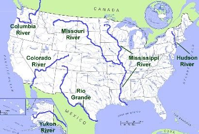 Rivers On The United States Map - Retha Charmane