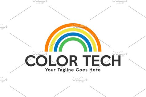 Color Tech Logo | Creative Illustrator Templates ~ Creative Market