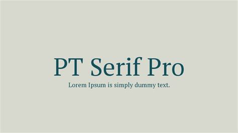 PT Serif Pro Font Family : Download Free for Desktop & Webfont