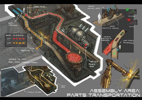 Level Design: Assembly Area 2 by yongs on DeviantArt Game Concept, Concept Art, Scifi Room ...