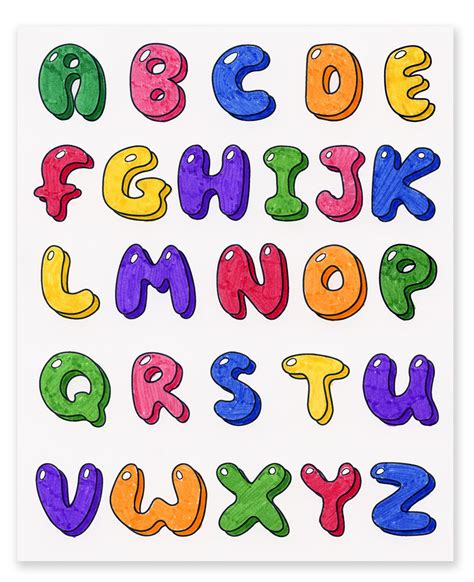 Fun bubble letters font - deltews